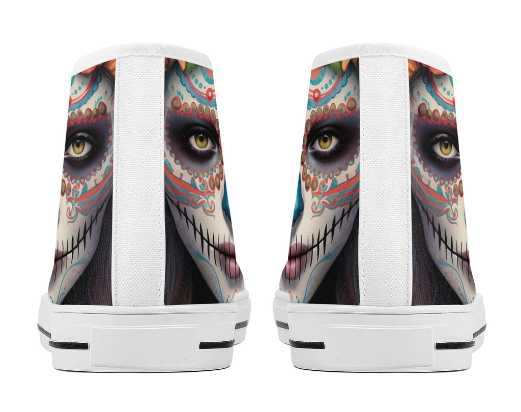 Calavera Senorita High Tops White Kickitink 4