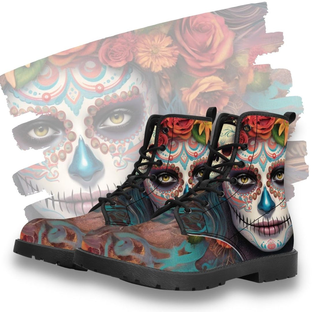 Calavera Senorita Leather Boot Kickitink Featured