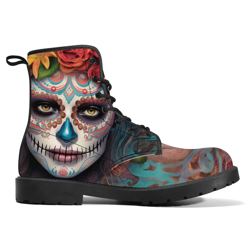 Calavera Senorita Leather Boot Kickitink 2