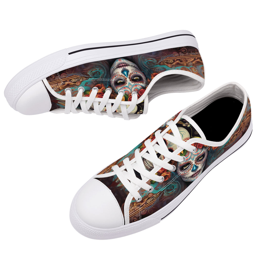 Calavera Senorita Low Tops White Kickitink 7