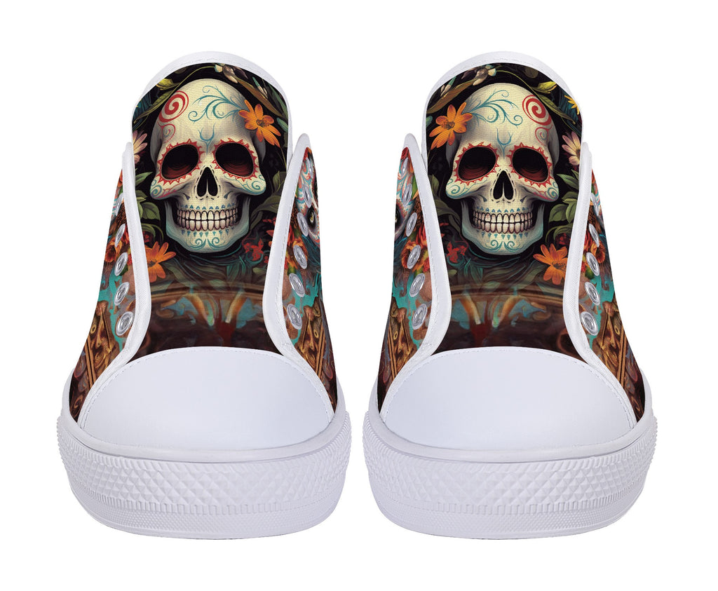 Calavera Senorita Low Tops White Kickitink 6