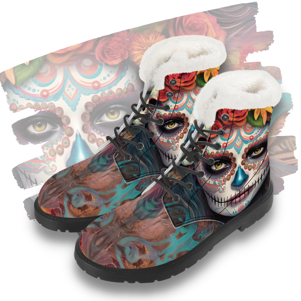 Calavera Senorita Winter Boot Kickitink Featured