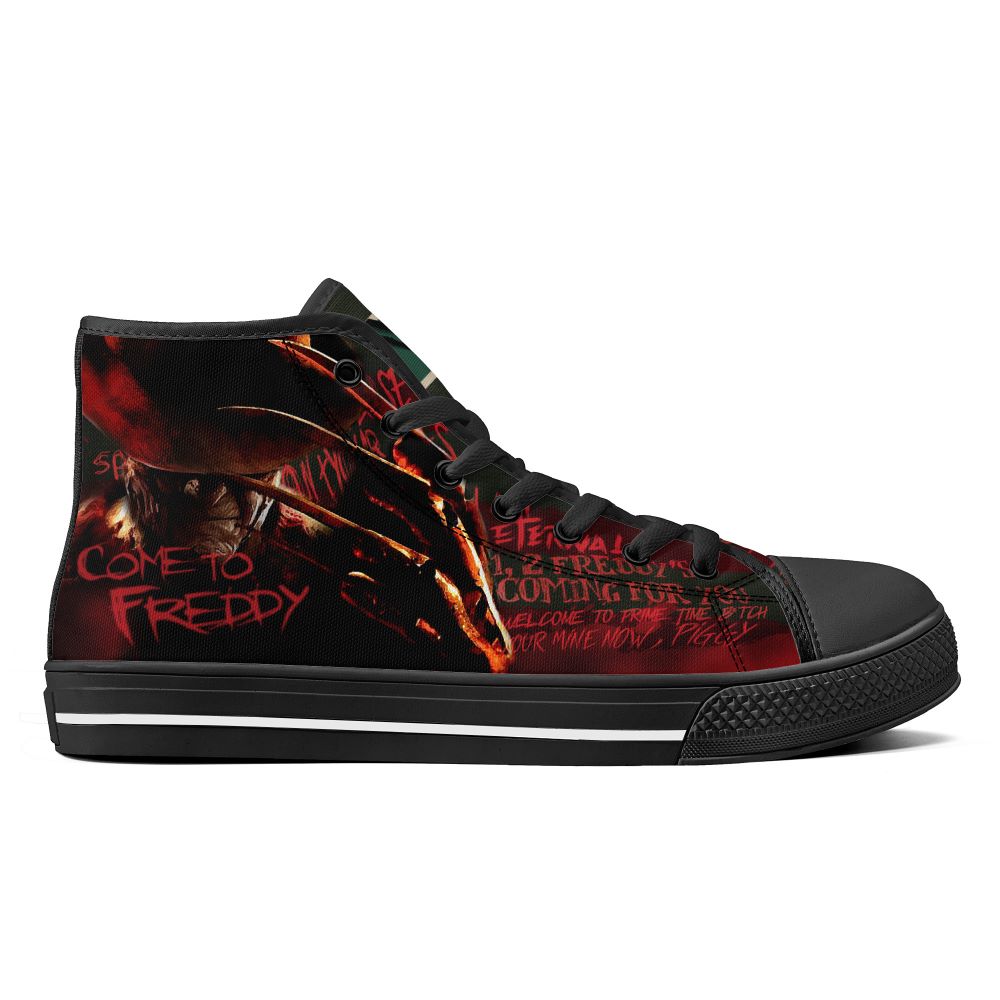 Come to Freddy High Top Black Kickitink Featured 2