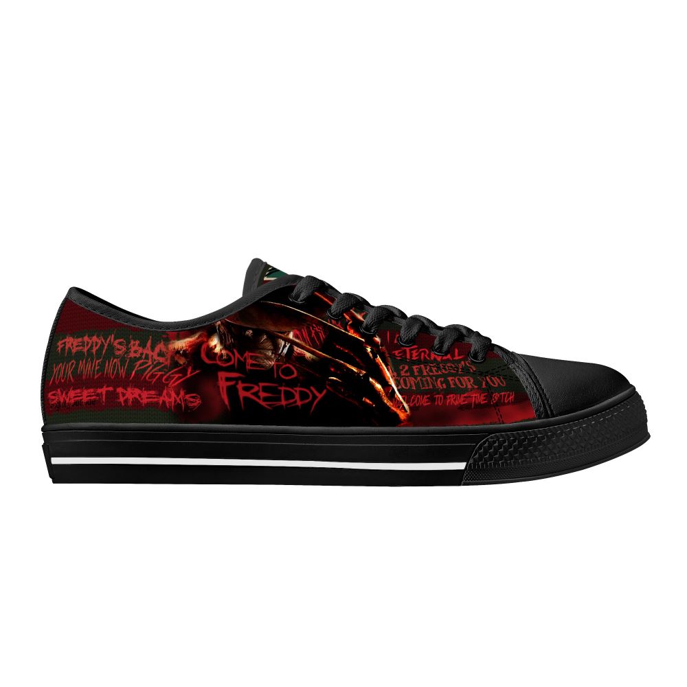 Come to Freddy Low Tops Black 1