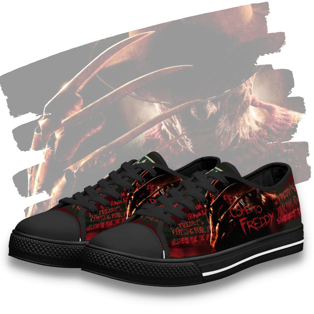 Come to Freddy Low Tops Black Featured