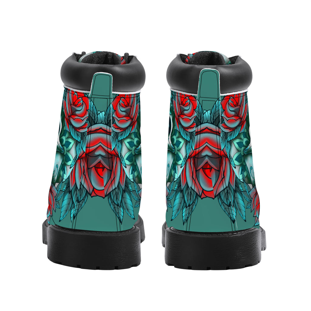 Diamond Rose Sugar Skull Classic Boot Kickitink 4