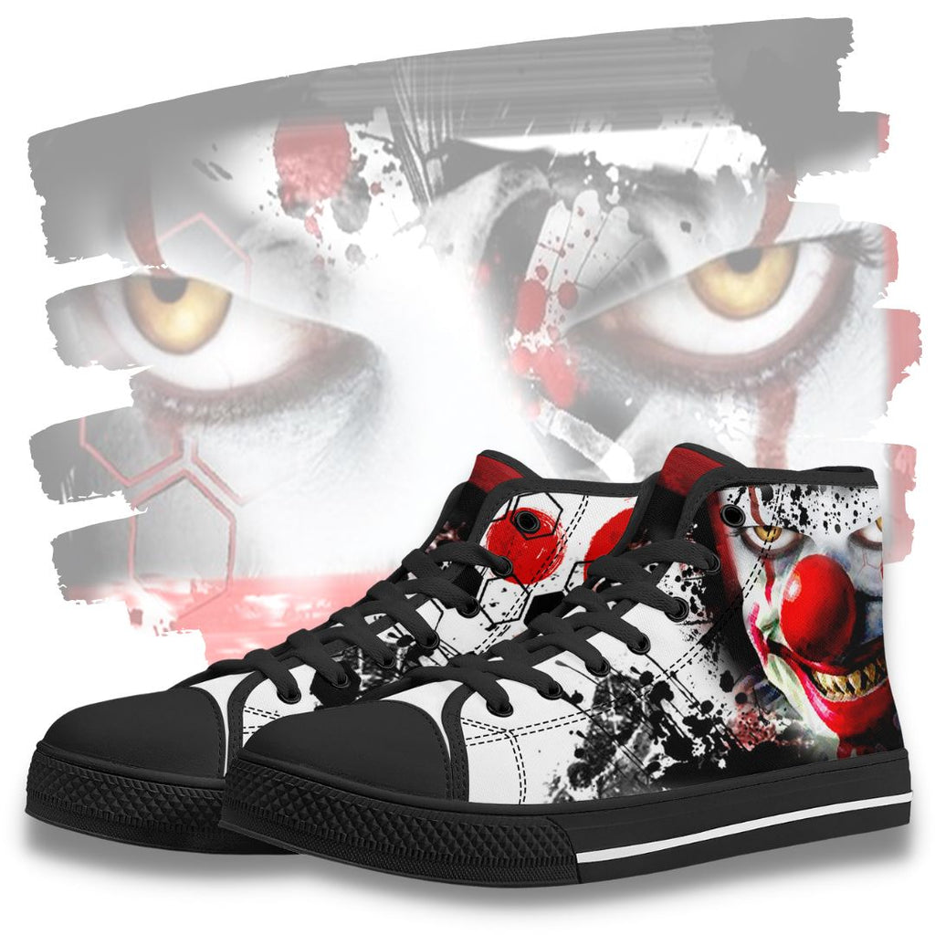 Evil Clown Fur Boot Black Kickitink Feature