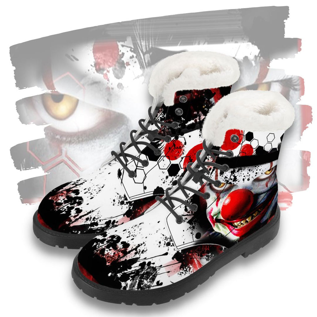 Evil Clown Winter Boot Kickitink Feature