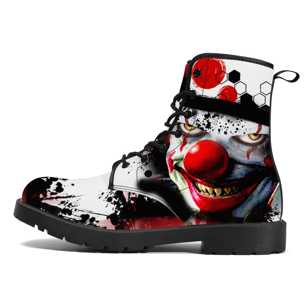 Evil Clown Leather Boot Kickitink 1