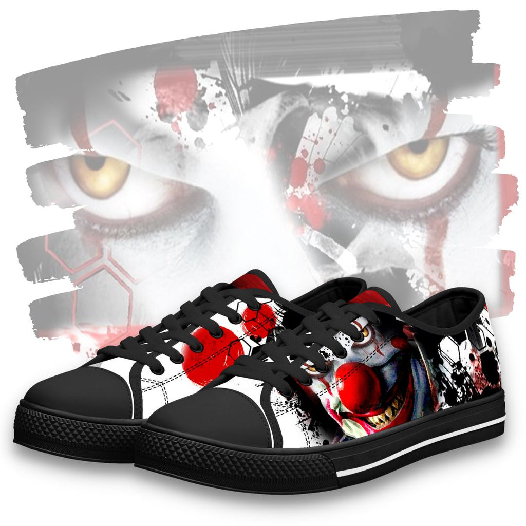 Evil Clown Low Top Black Kickitink Feature