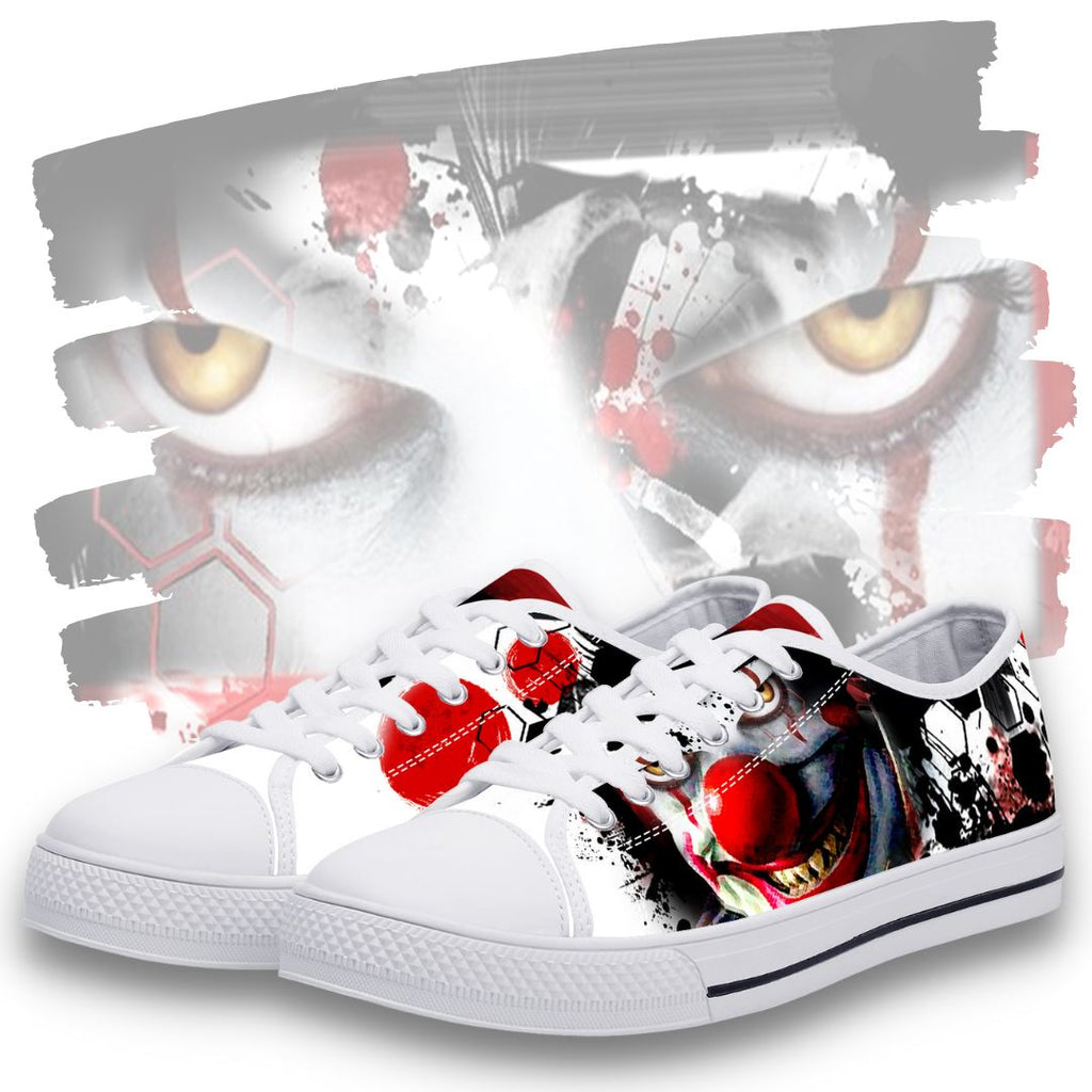 Evil Clown Low Top White Kickitink Feature