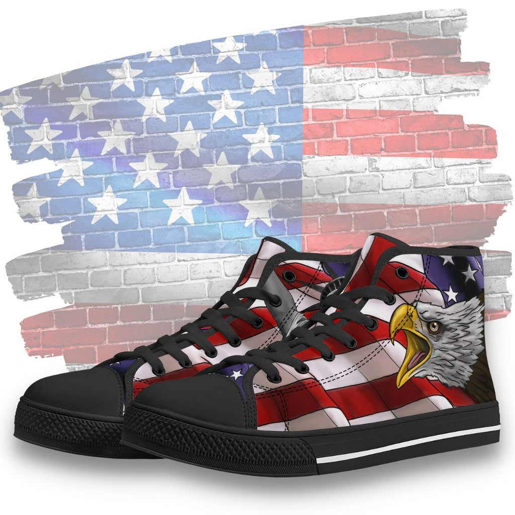 Freedom and Liberty High Tops Black Kickitink Feature