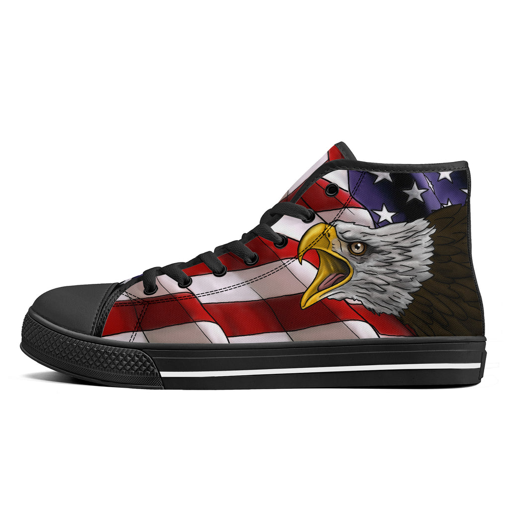 Freedom and Liberty High Tops Black Kickitink 1