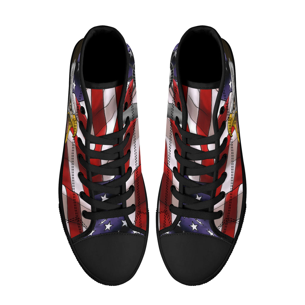 Freedom and Liberty High Tops Black Kickitink 3