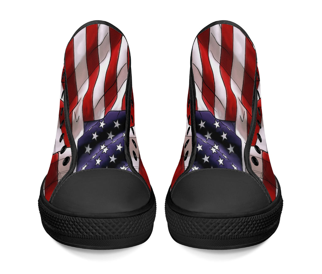 Freedom and Liberty High Tops Black Kickitink 6