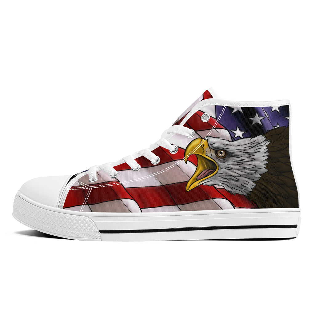 Freedom and Liberty High Tops White Kickitink 1