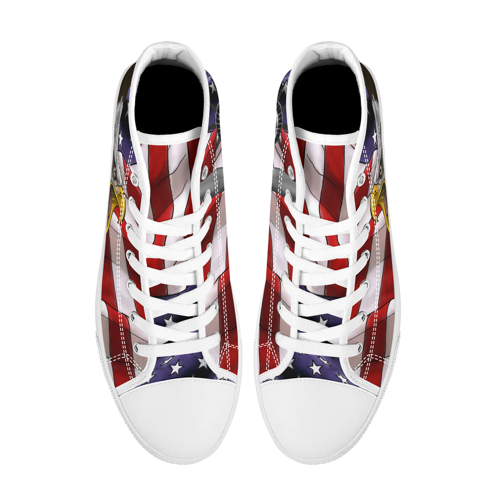 Freedom and Liberty High Tops White Kickitink 3