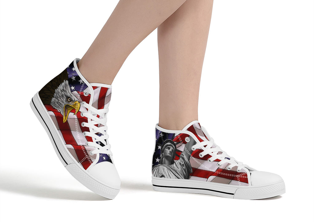 Freedom and Liberty High Tops White Kickitink 5