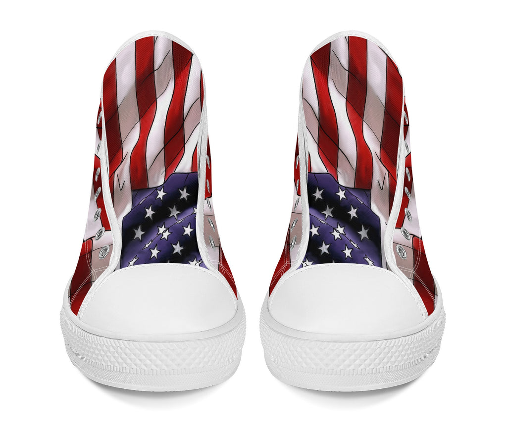 Freedom and Liberty High Tops White Kickitink 6