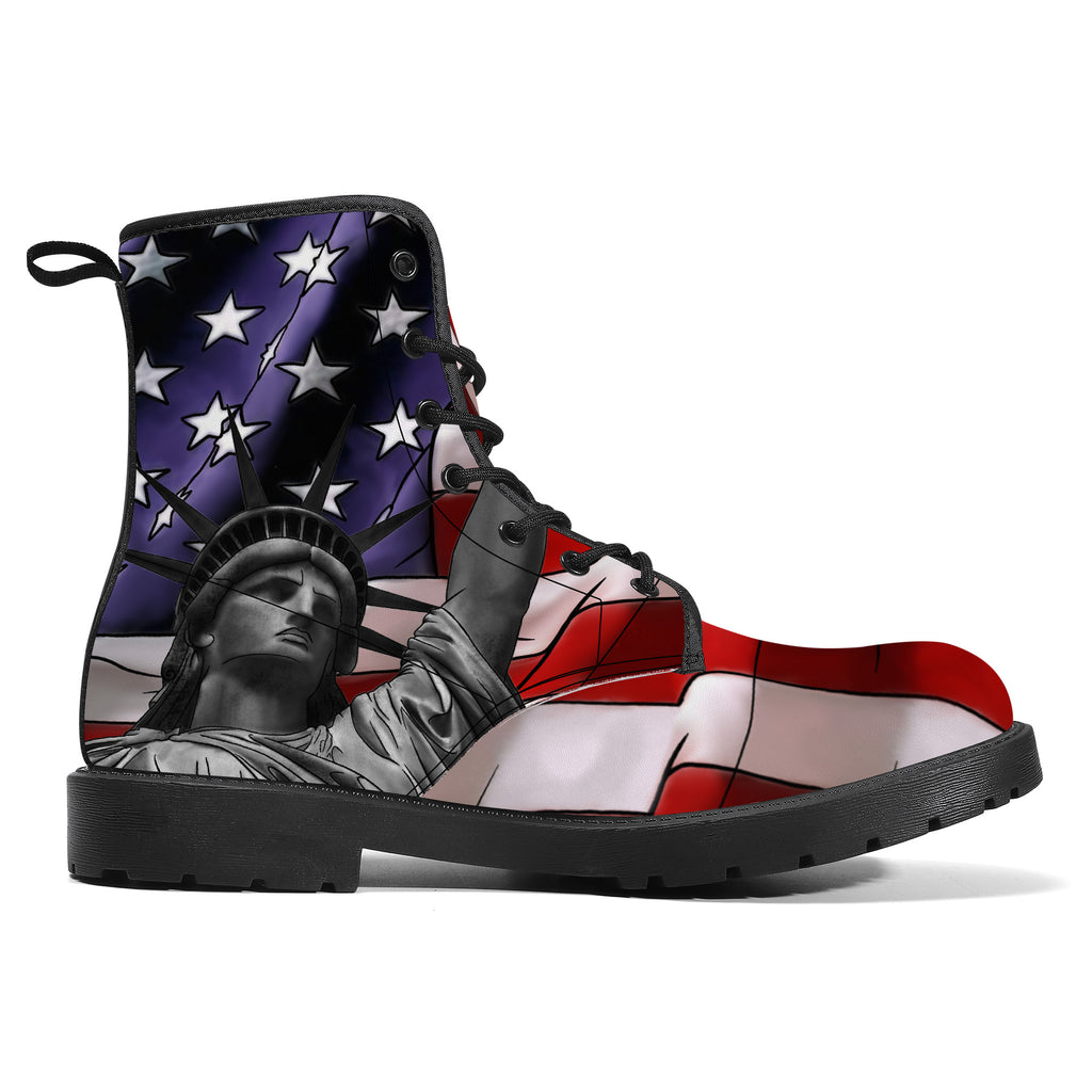 Freedom and Liberty Leather Boots Kickitink 2