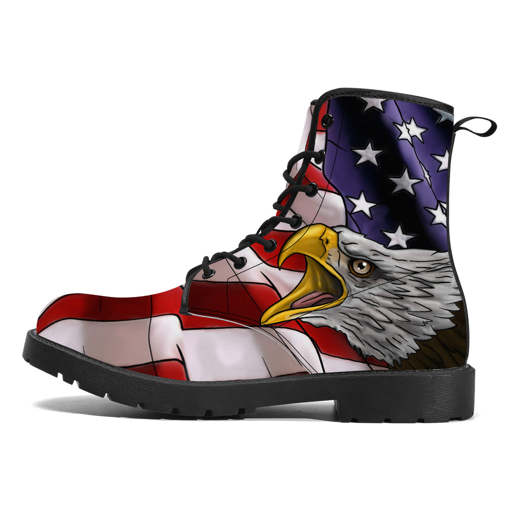 Freedom and Liberty Leather Boots Kickitink 1