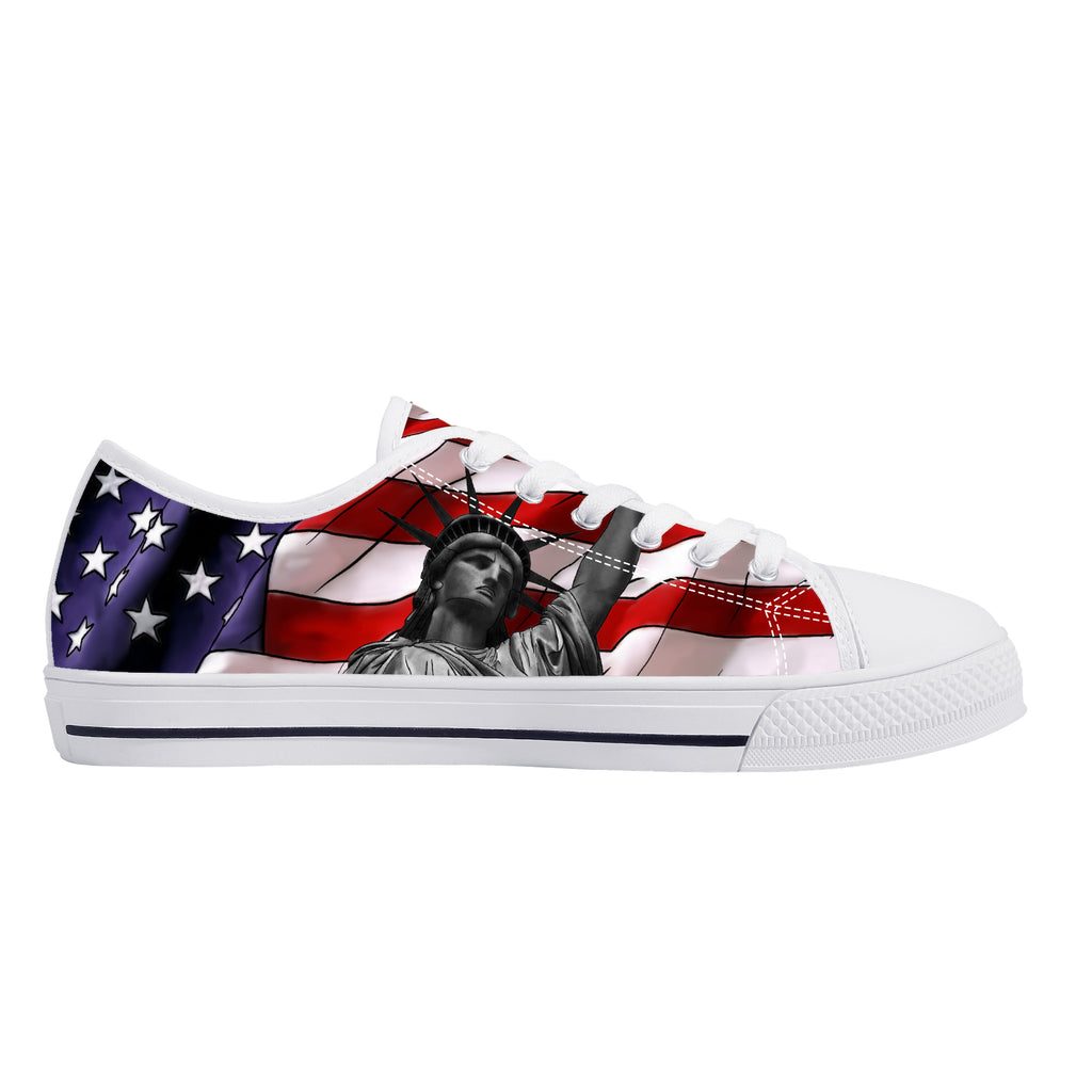 Freedom and Liberty Low Tops White Kickitink 2