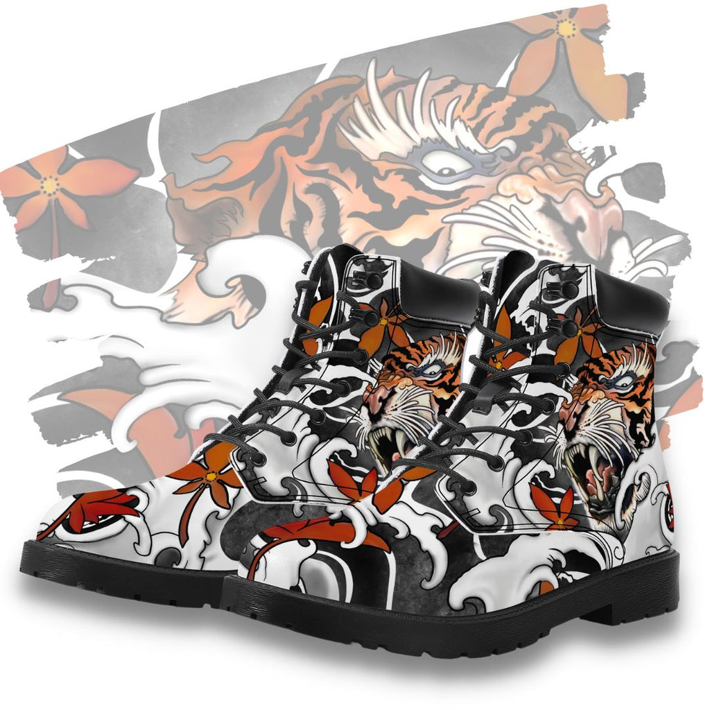 Irezumi Tiger Classic Boot Kickitink Featured