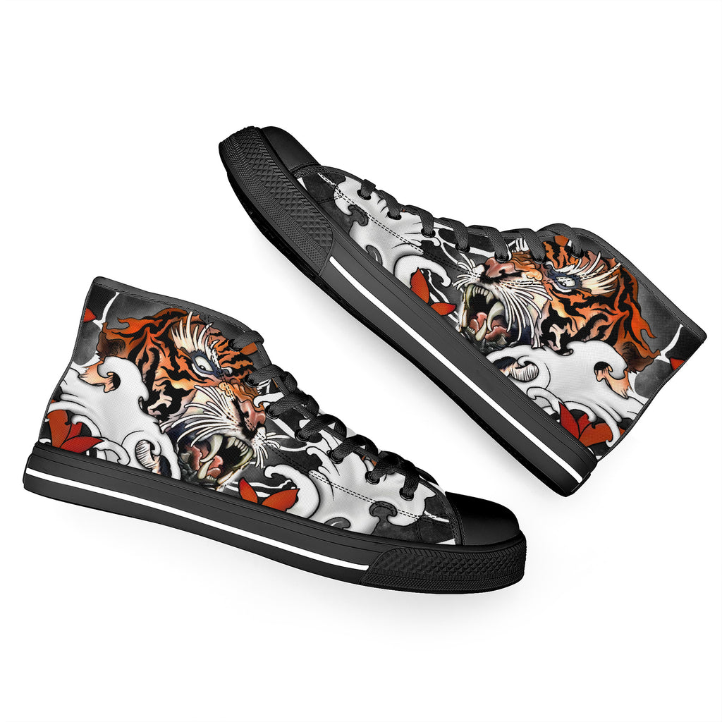 Irezumi Tiger High Tops White Kickitink 7