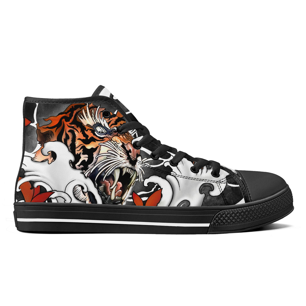 Irezumi Tiger High Tops White Kickitink 2