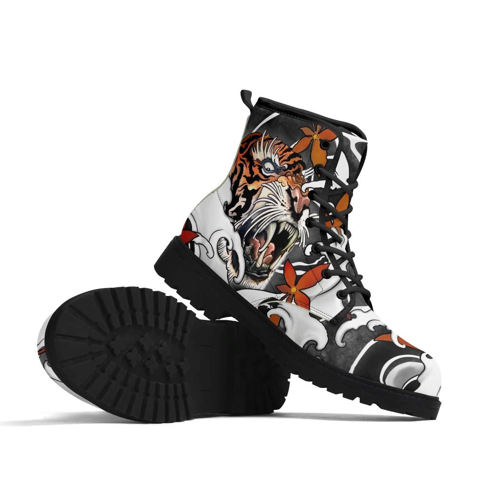 Irezumi Tiger Leather Boot Kickitink 5