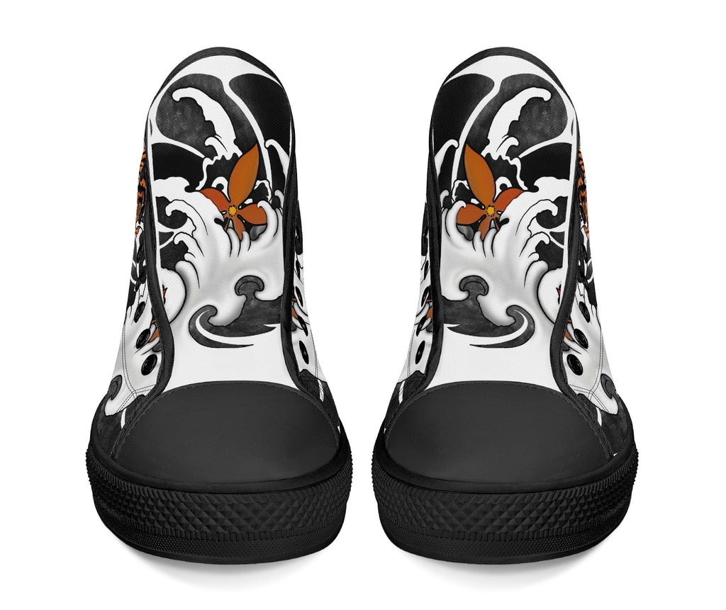 Irezumi Tiger High Tops White Kickitink 6