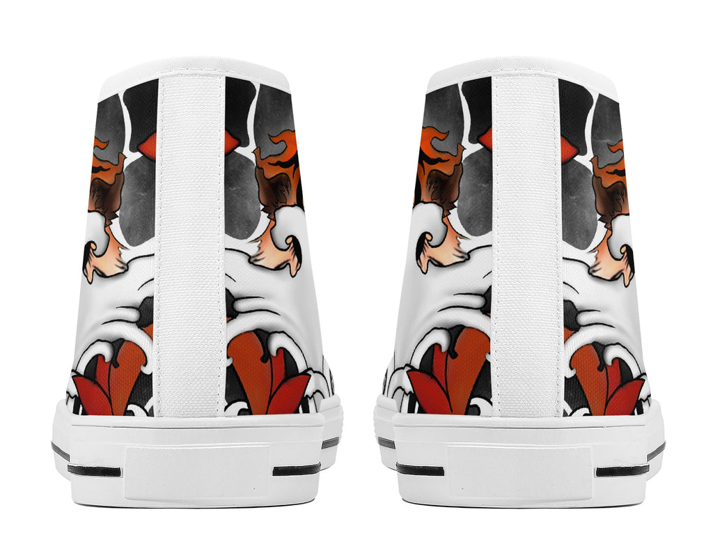 Irezumi Tiger High Tops White Kickitink 4