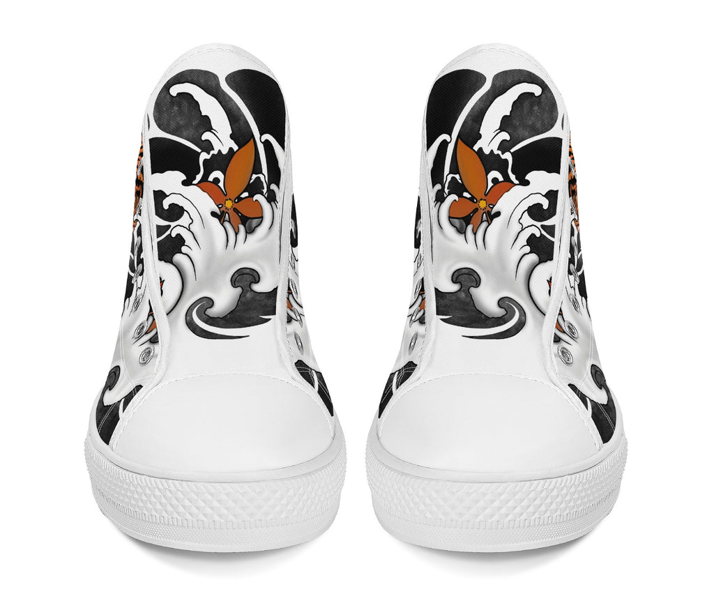 Irezumi Tiger High Tops White Kickitink 6