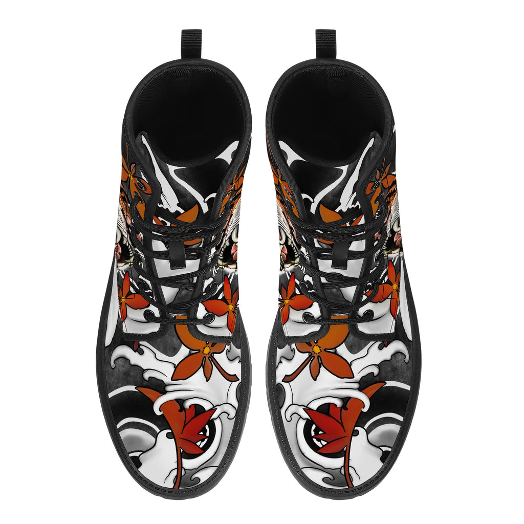 Irezumi Tiger Leather Boot Kickitink 3