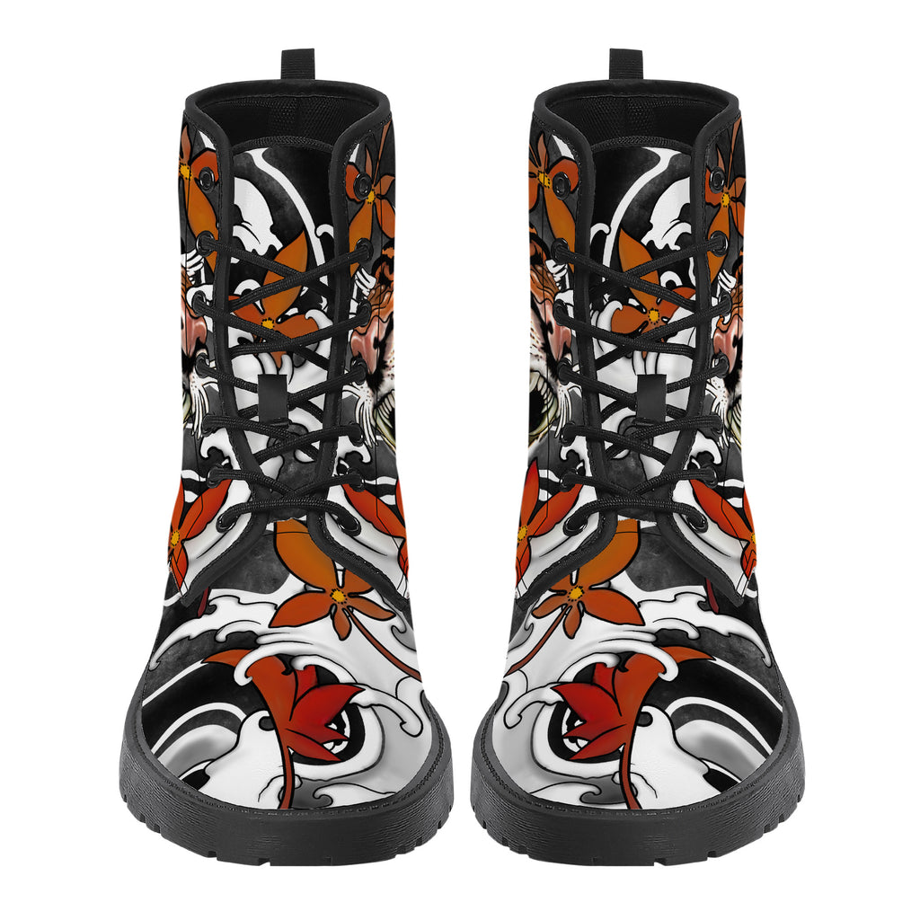 Irezumi Tiger Leather Boot Kickitink 4