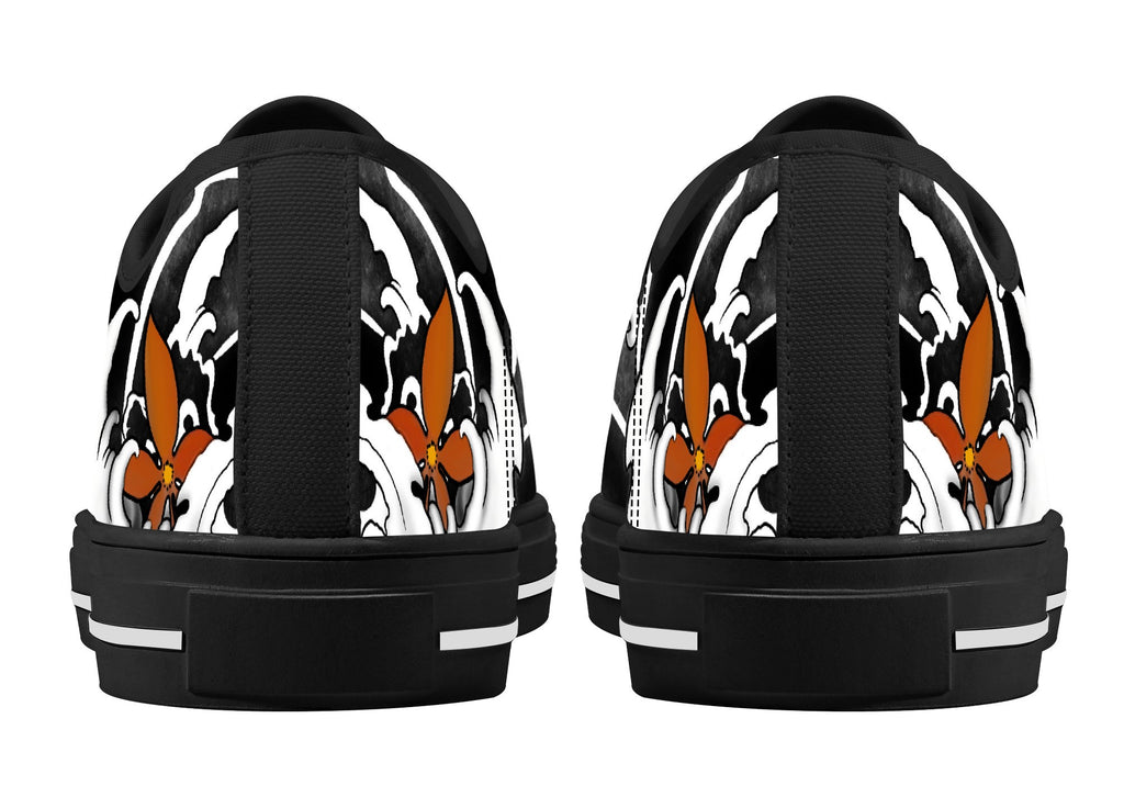 Irezumi Tiger Low Tops Kickitink Black 4