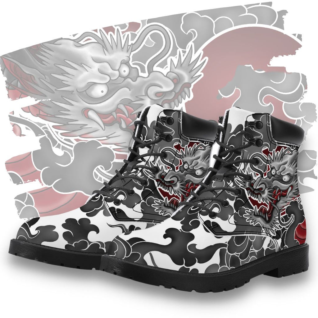 Japanese Dragon FWS Classic Boots Kickitink Featured