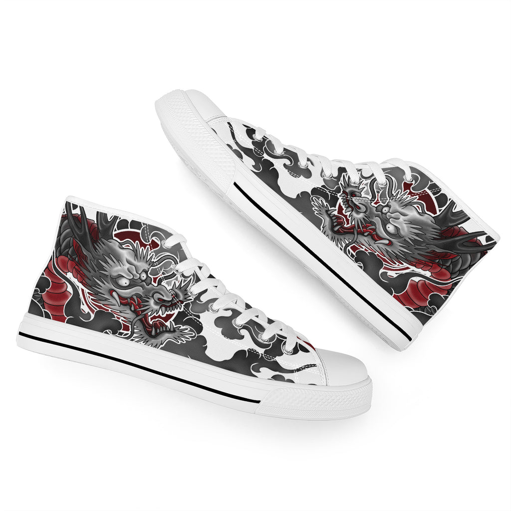 Japanese Dragon FWS High Tops White Kickitink 7