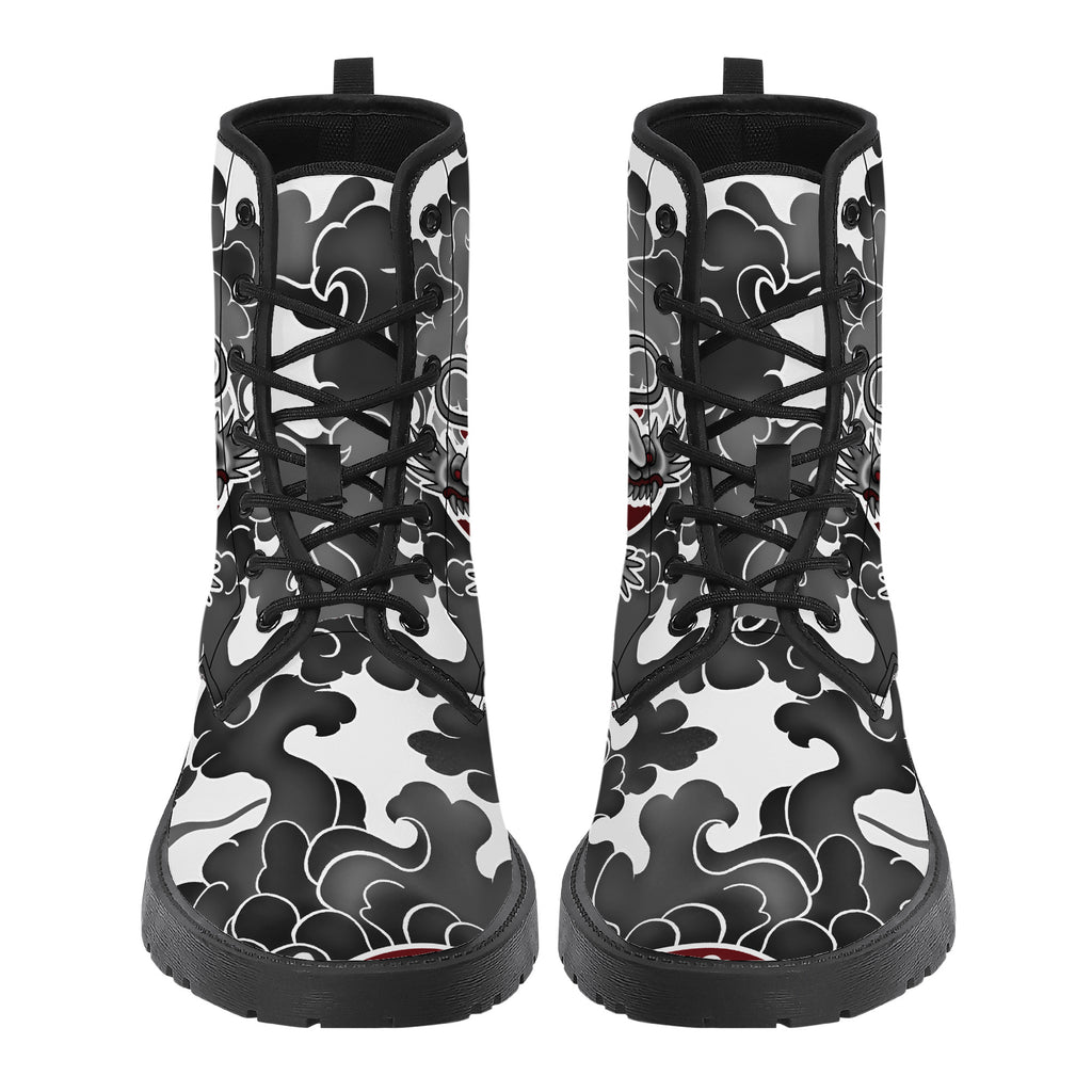 Japanese Dragon Leather Boots Kickitink 4