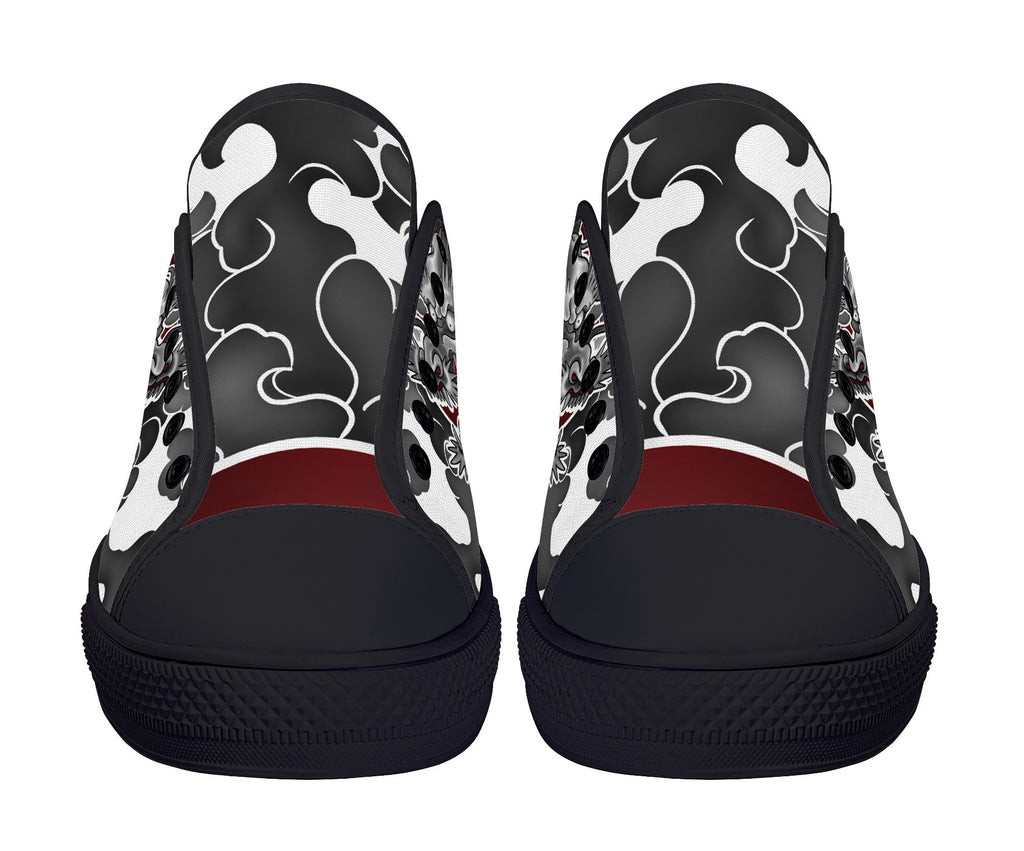 Japanese Dragon FXS Low Tops Black Kickitink 6