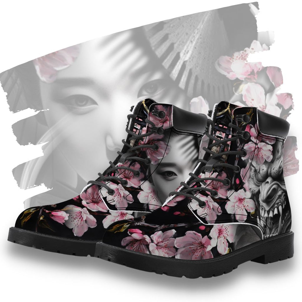 Oni's Geisha Blossom Classic Boot Kickitink Featured