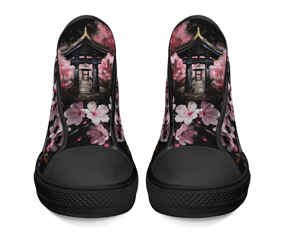 Oni's Geisha Blossom High Top Black Kickitink 6