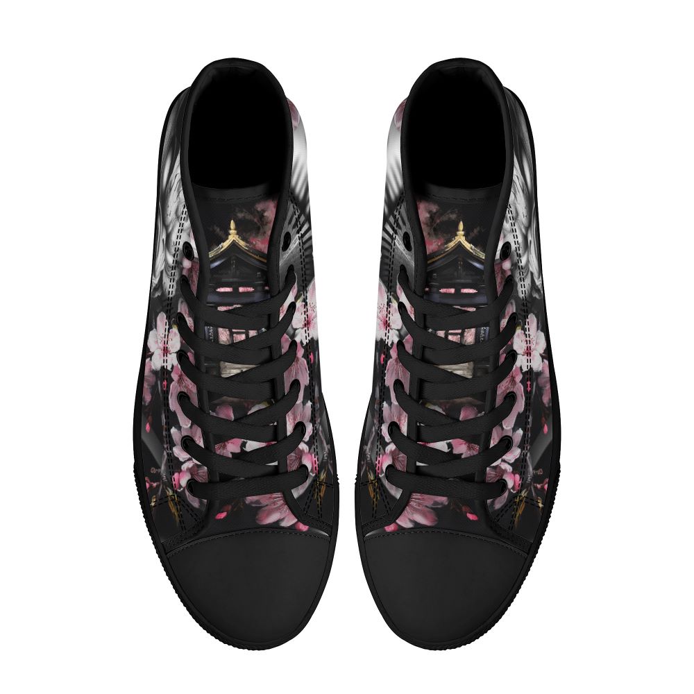 Oni's Geisha Blossom High Top Black Kickitink 3