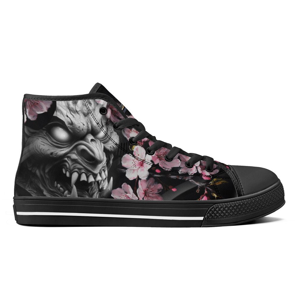 Oni's Geisha Blossom High Top Black Kickitink 2