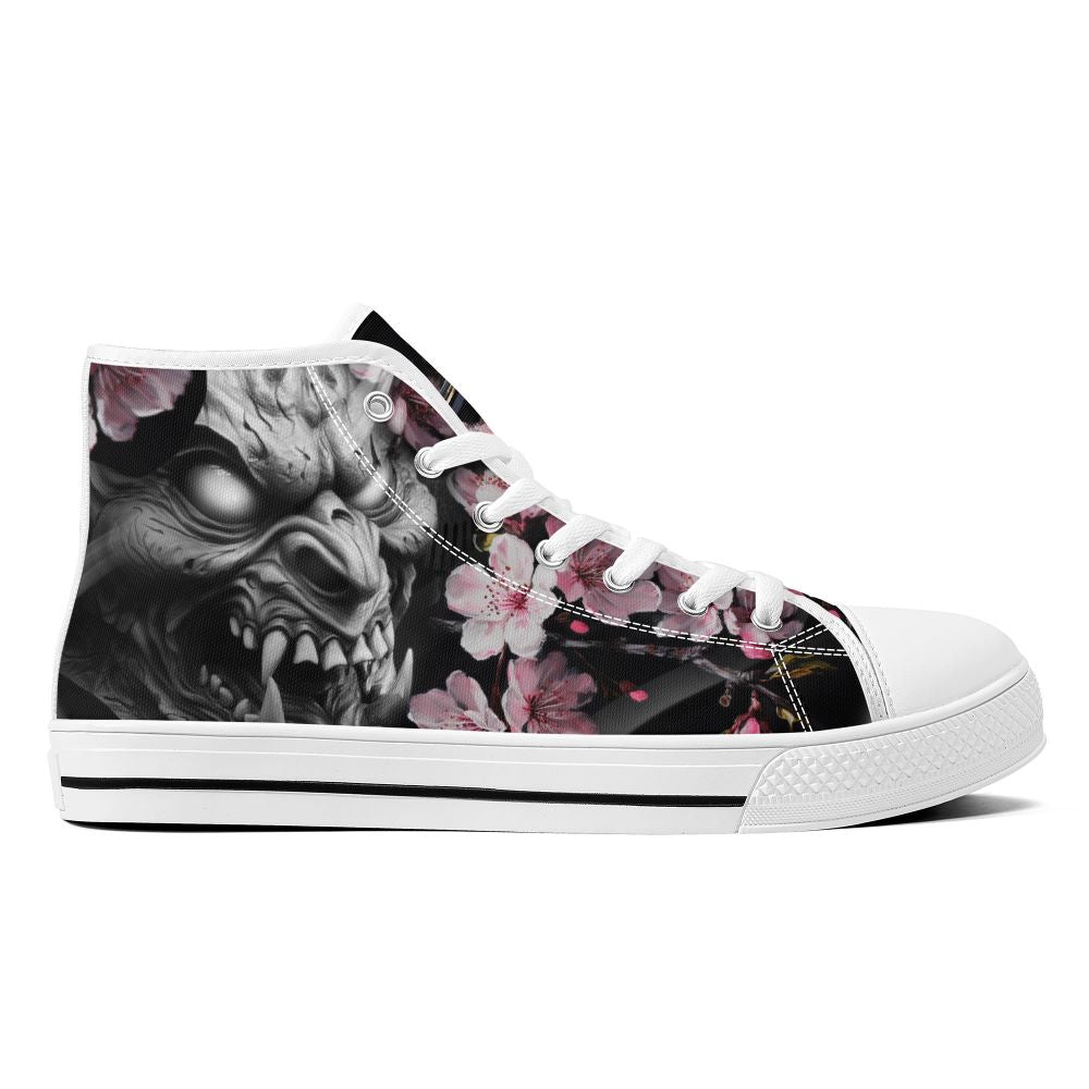 Oni's Geisha Blossom High Top White Kickitink 2