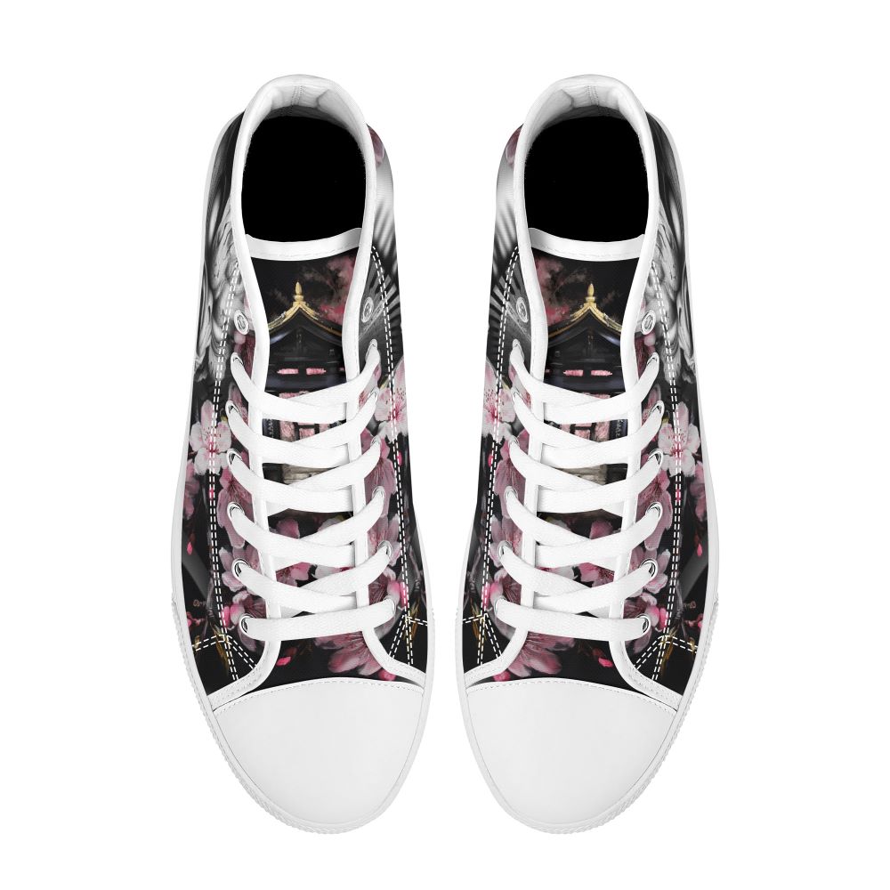 Oni's Geisha Blossom High Top White Kickitink 3