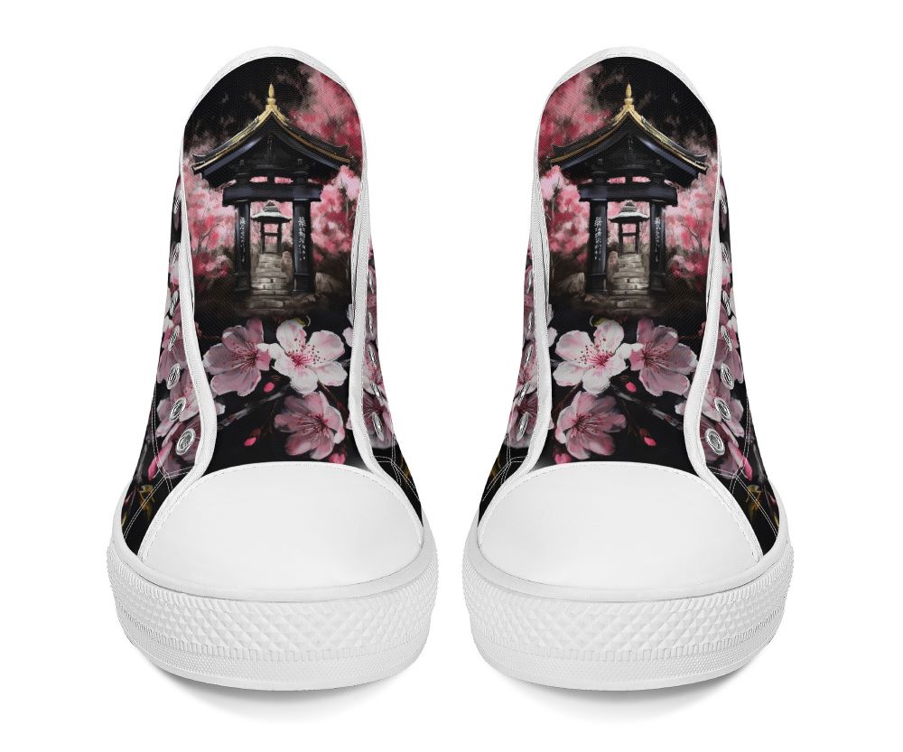 Oni's Geisha Blossom High Top White Kickitink 6