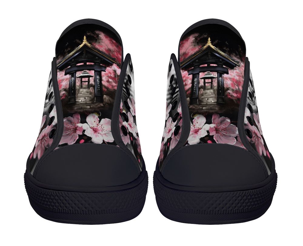 Oni's Geisha Blossom Low Top Black Kickitink 6