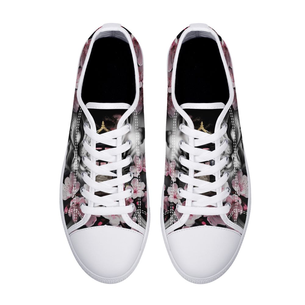 Oni's Geisha Blossom Low Top White 3