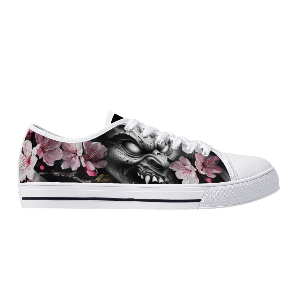 Oni's Geisha Blossom Low Top White 2